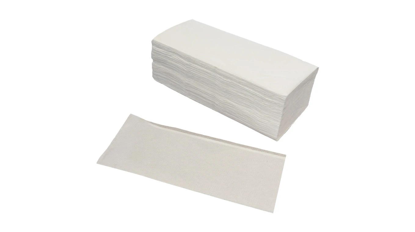 EDELWEISS Essuie-mains en papier pliage V, 2 couches, extra-blanc