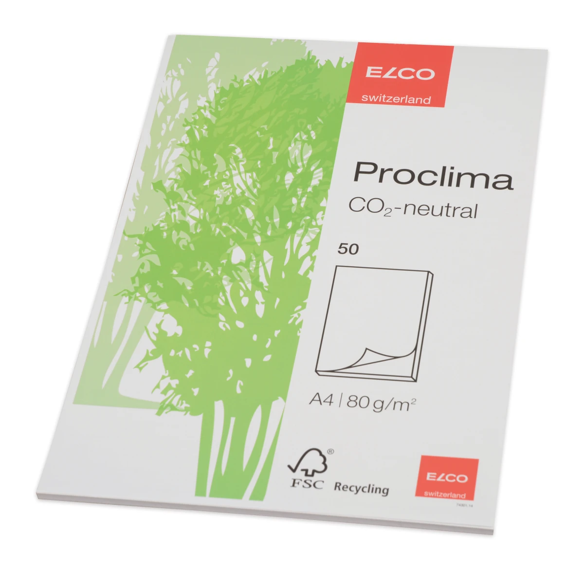 ELCO Bloc notes Proclima A4 70g/m2 - en blanc