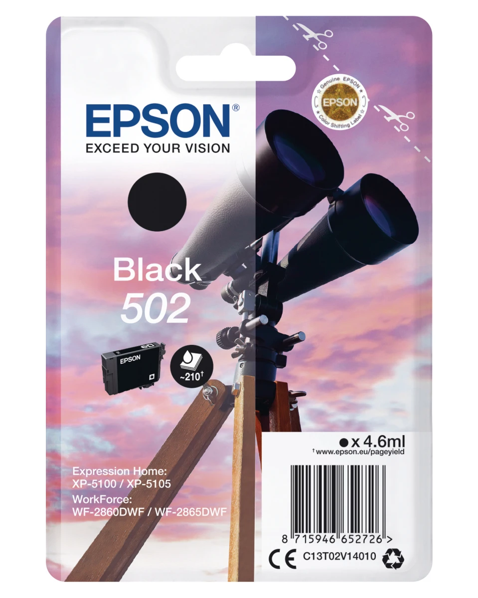 EPSON Tintenpatrone 502 schwarz