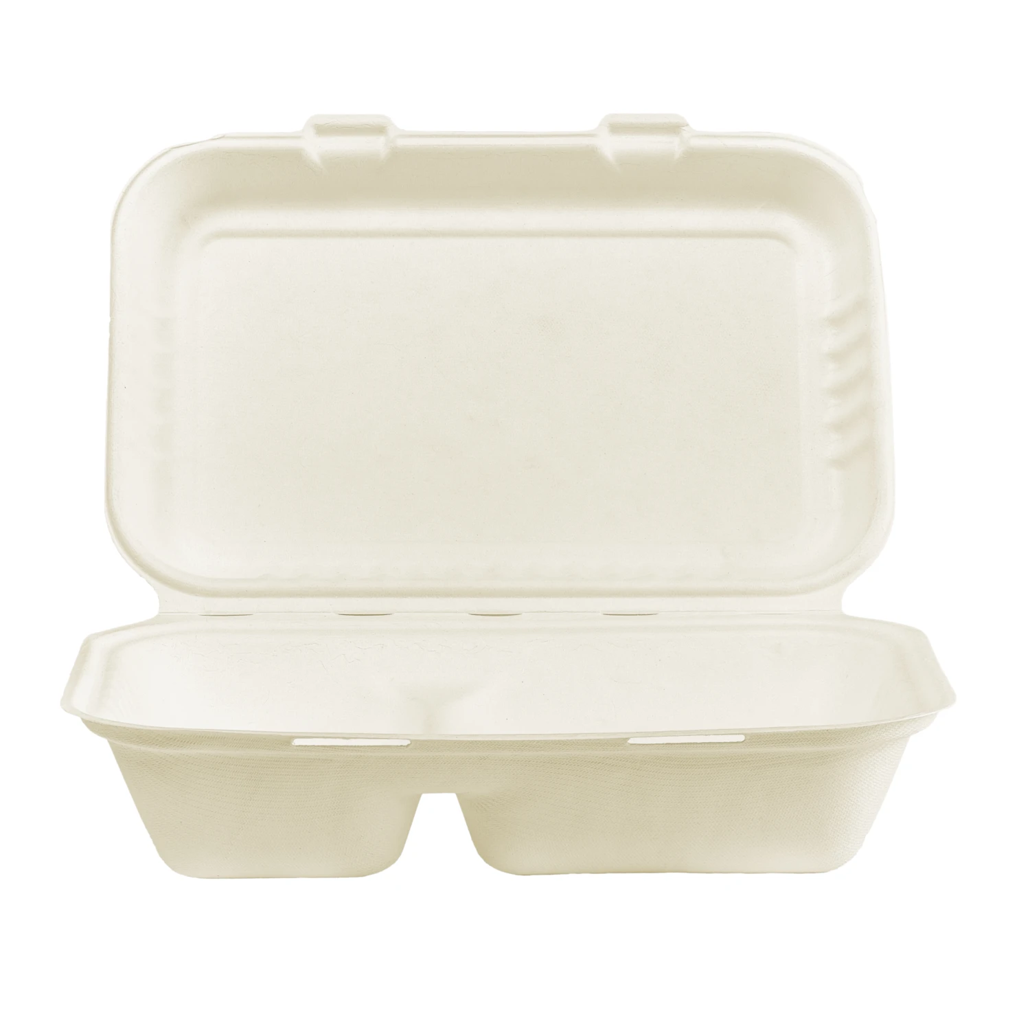 Boîte repas à 2 compartiments rectangulaire 770 ml, 250 pièces