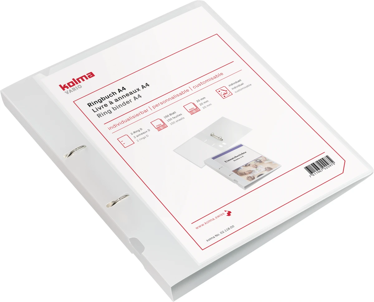 Ringbuch Vario KF A4 20mm tran