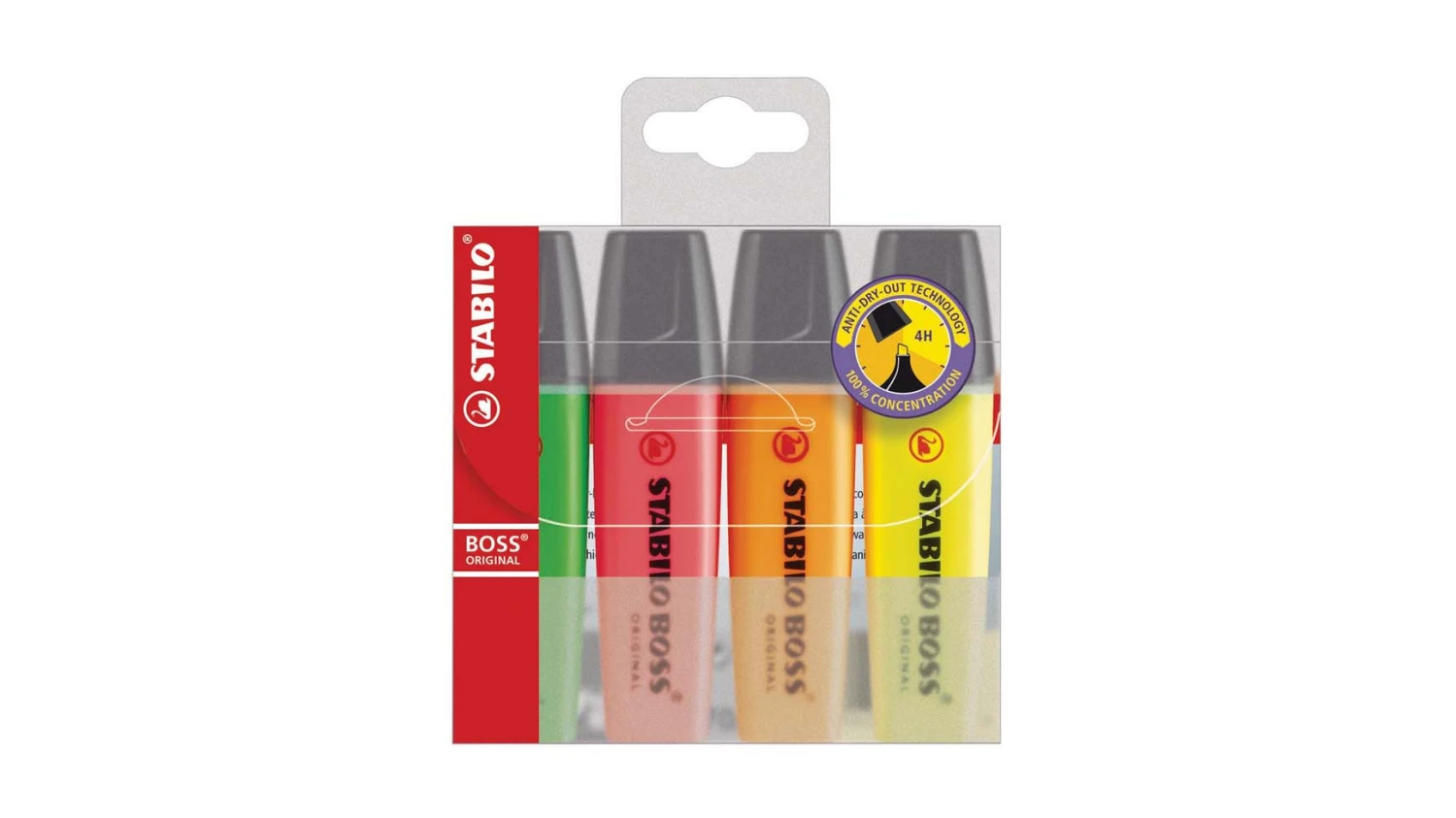 STABILO BOSS Leuchtmarker Original 4er Etui