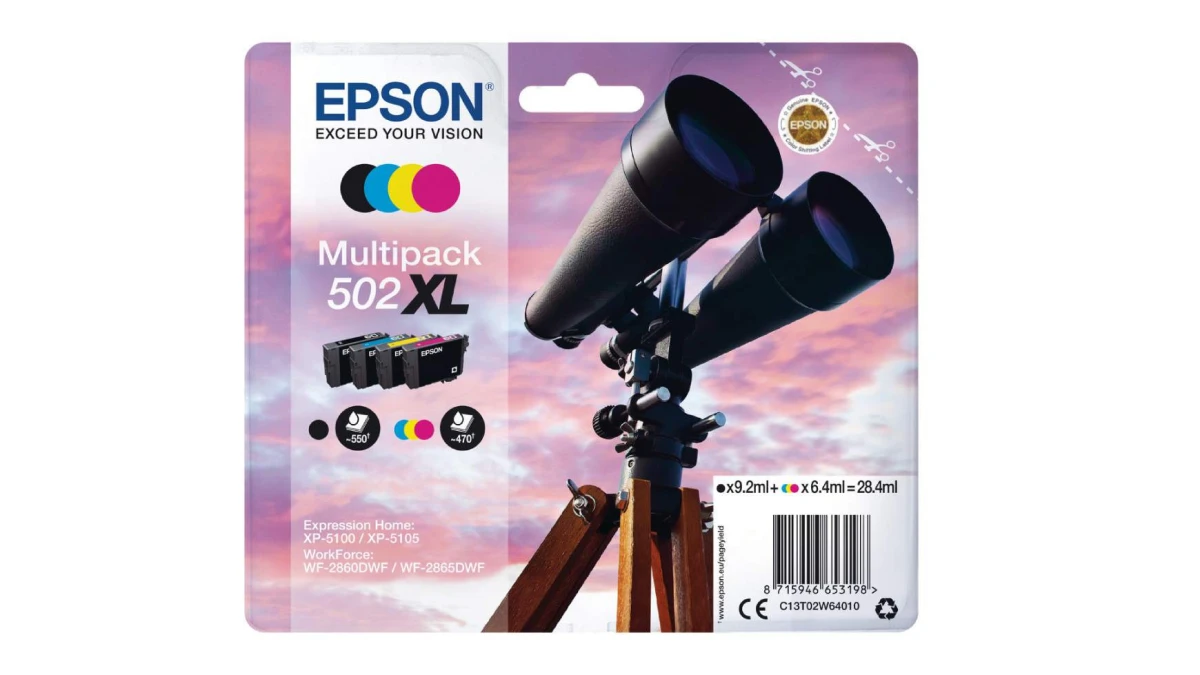 EPSON Multipack Tinte 502XL CMYBK