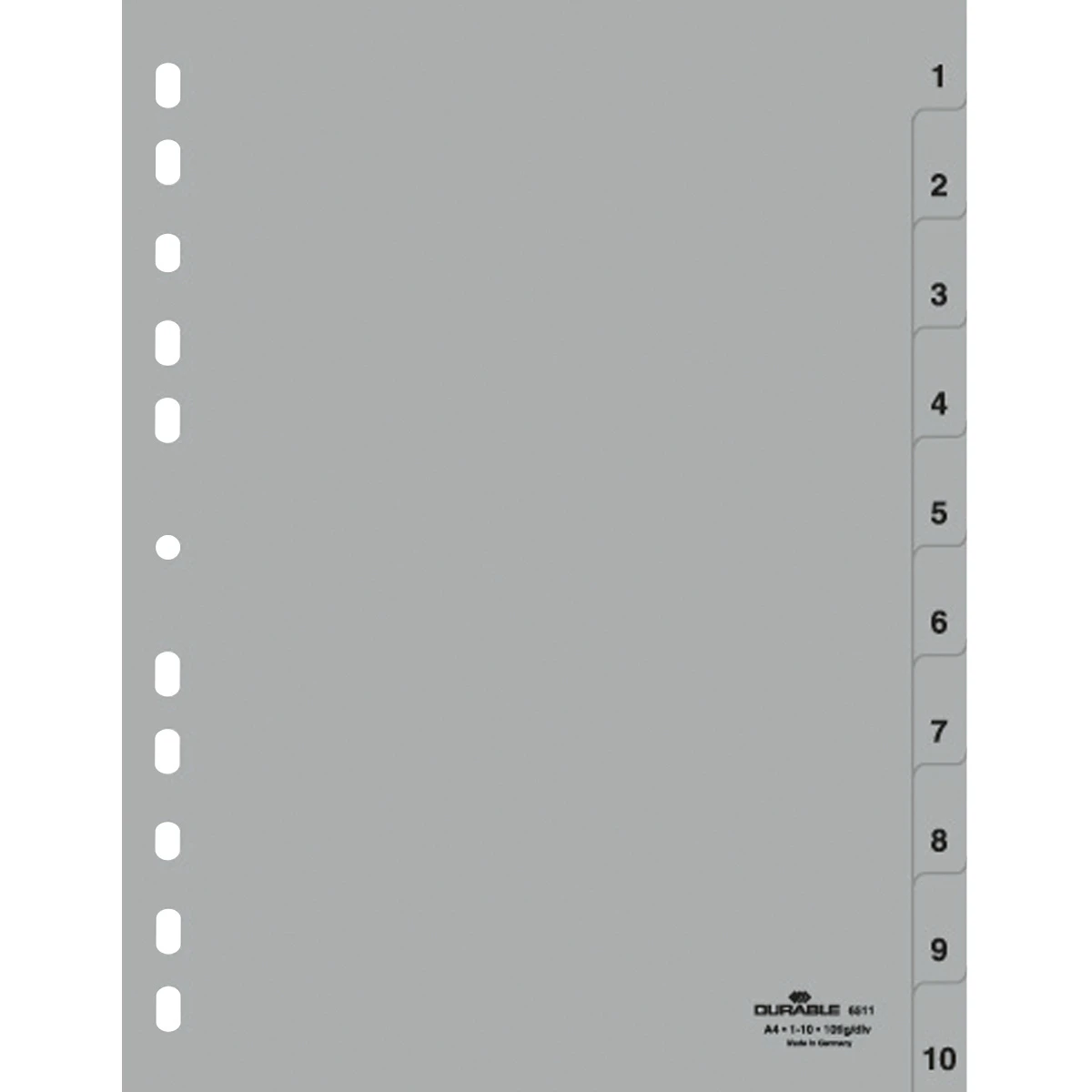 DURABLE Répertoire de chiffres 1 - 10