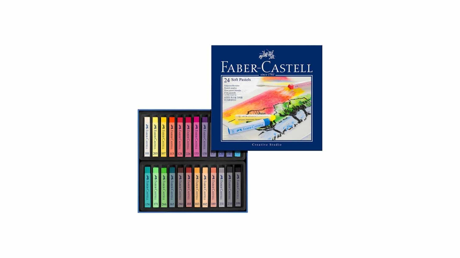FABER-CASTELL Softpastellkreiden 24er Kartonetui
