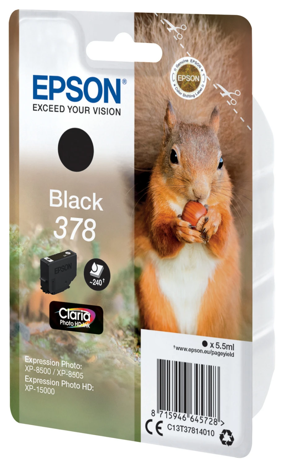EPSON Tintenpatrone 378 schwarz