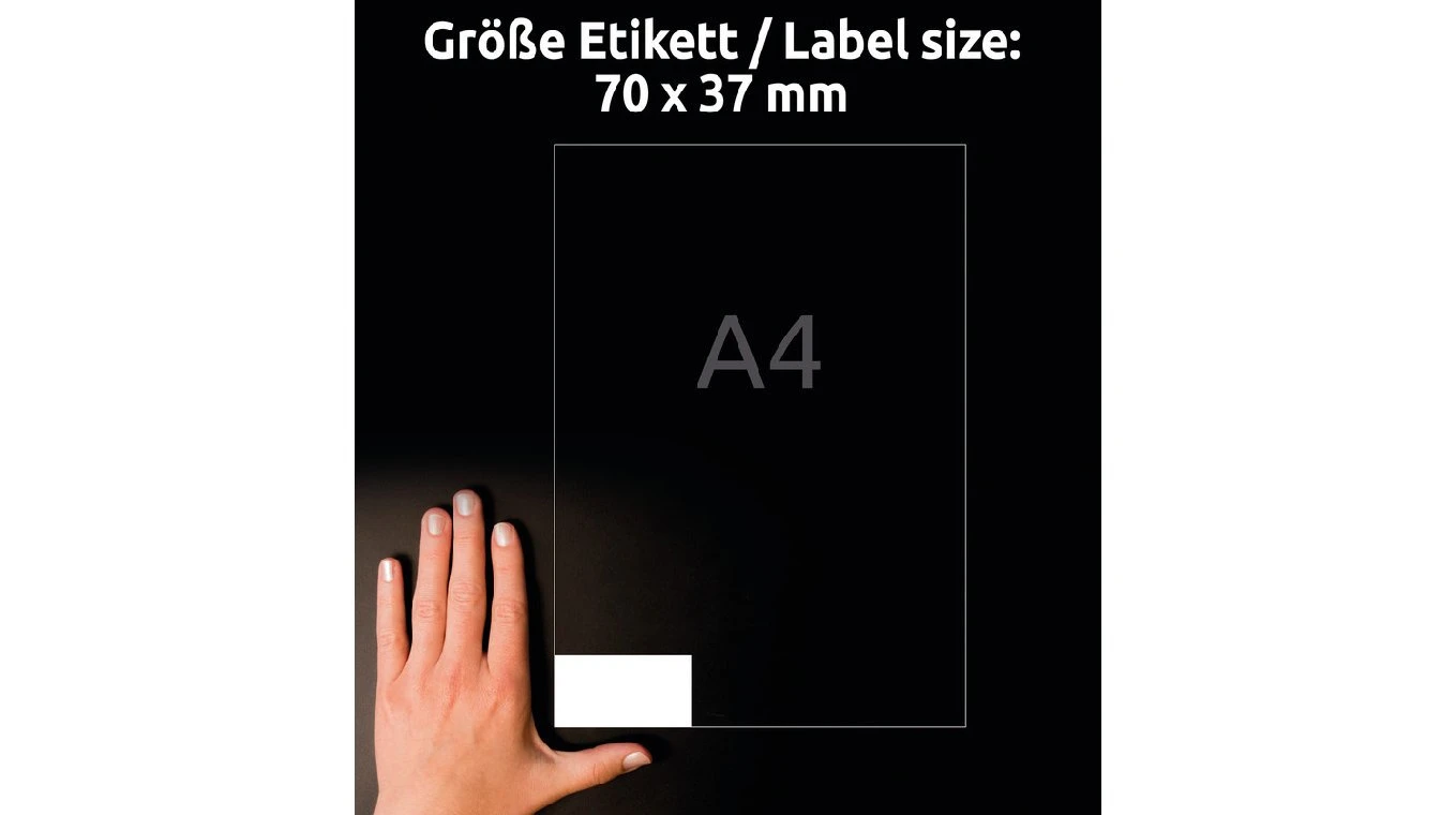 AVERY ZWECKFORM 6605 Etiketten Universal, 70 x 37 mm, 50 + 15 Blatt
