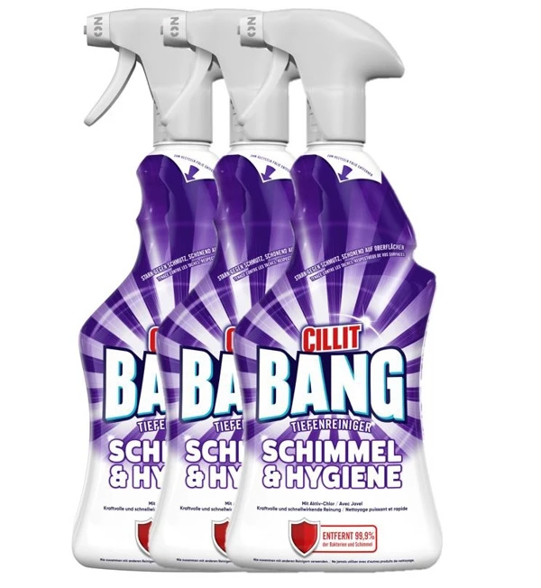 CILLIT BANG Nettoyant en profondeur moisissures & hygiène 3 x 750 ml