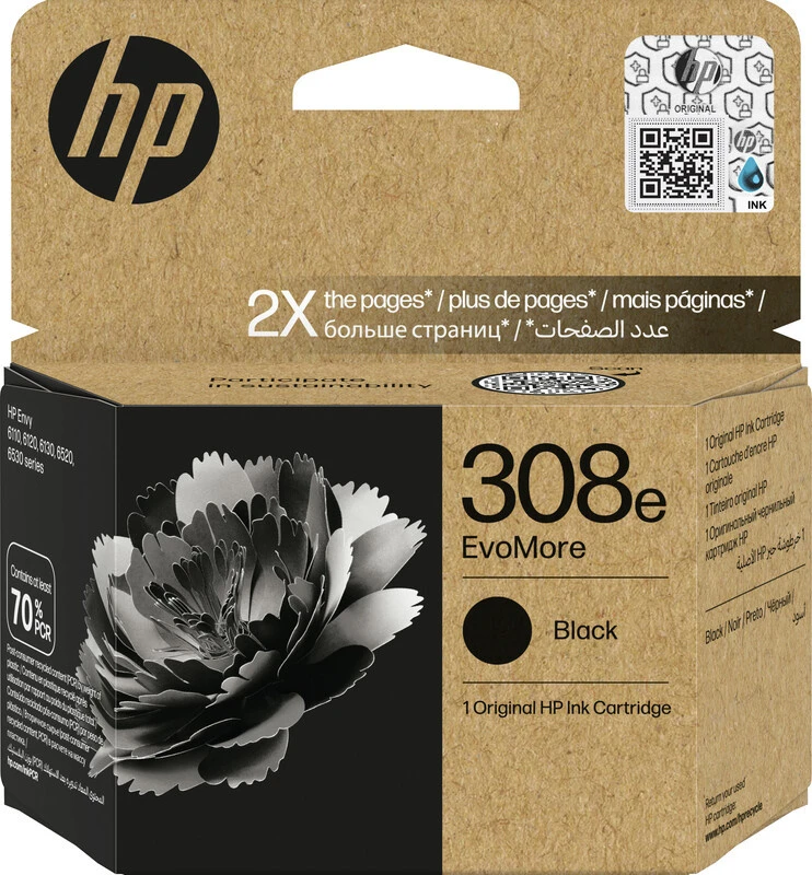 HP Tintenpatrone 308e schwarz