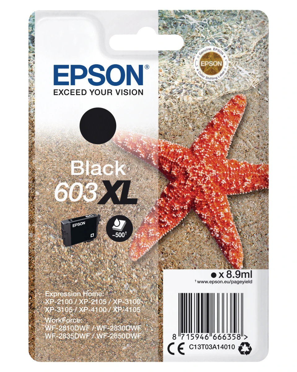 EPSON Tintenpatrone 603XL schwarz