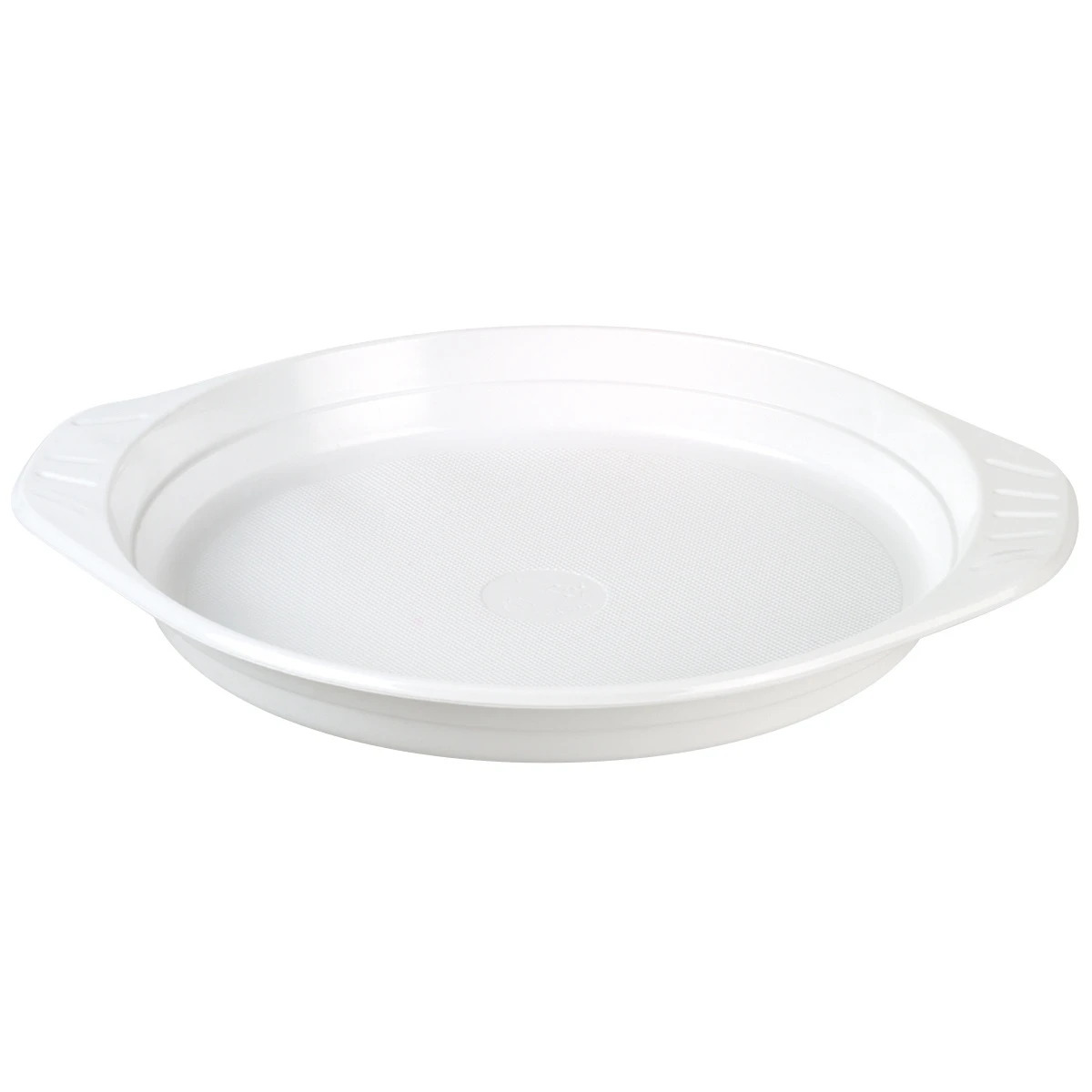 Assiettes jetables rondes avec poignée, 100 pièces