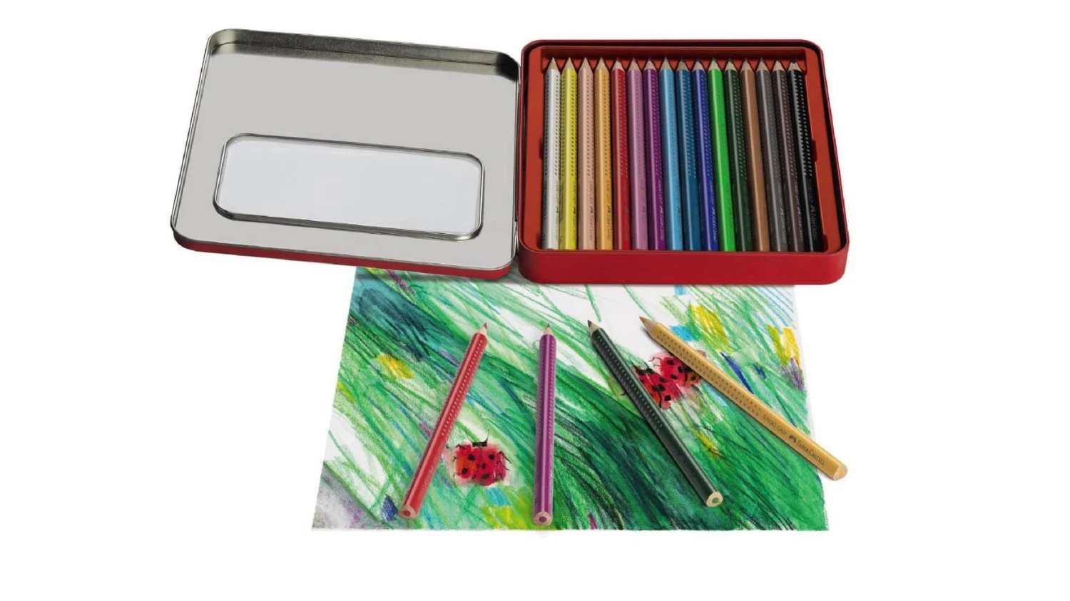 FABER-CASTELL Farbstifte Jumbo Grip 16 Farben