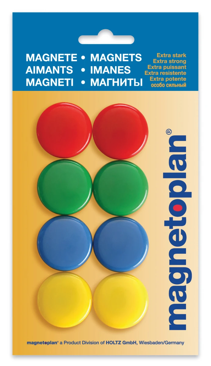 MAGNETOPLAN Signalmagnete ø 30 mm - 8 Stk.