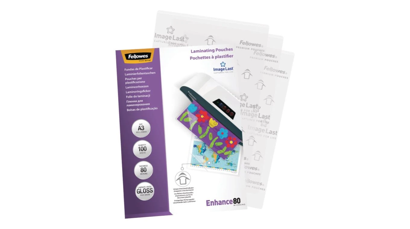 FELLOWES Enhance 80 Laminierfolien A3, 80my