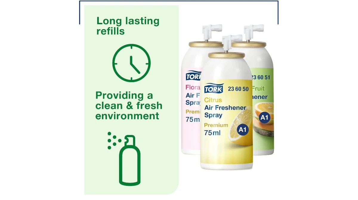 TORK Cartouche Air Freshener Spray Mix 12 x 75 ml