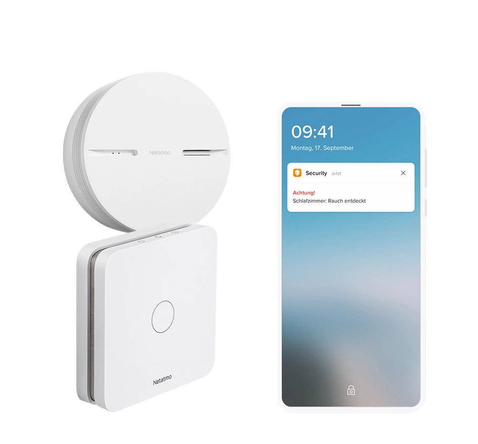 NETATMO Smarter Rauchmelder + Kohlenmonoxidmelder