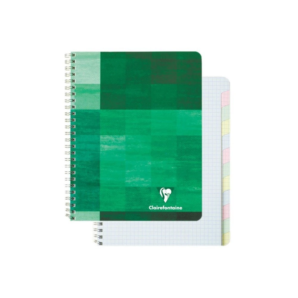 CLAIREFONTAINE Spiralheft assortiert. 17x22cm