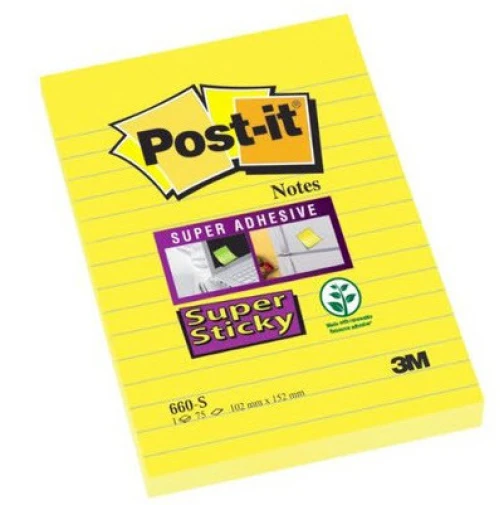 POST-IT Haftnotizen Super Sticky gross 90 Blatt