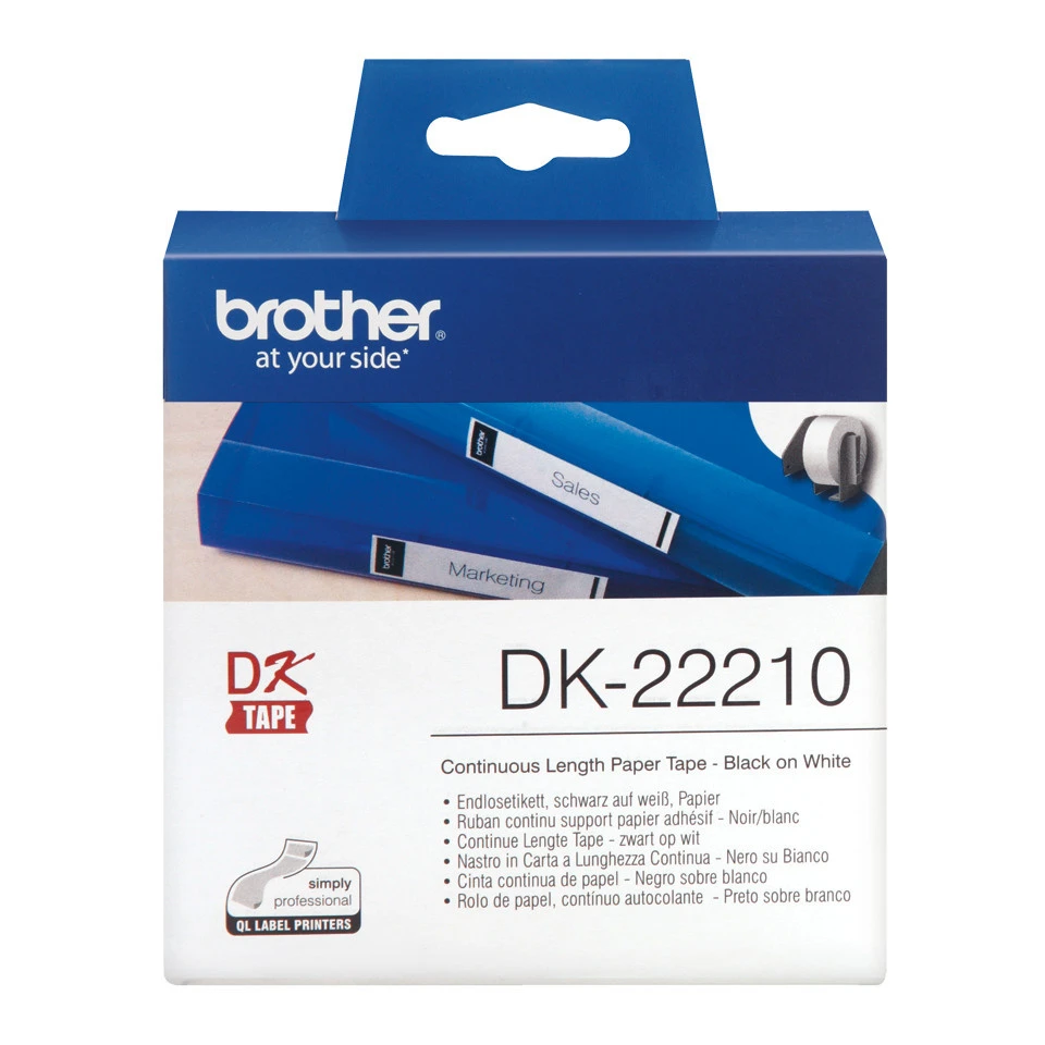 BROTHER P-TOUCH DK-22210 Rouleau papier en continu