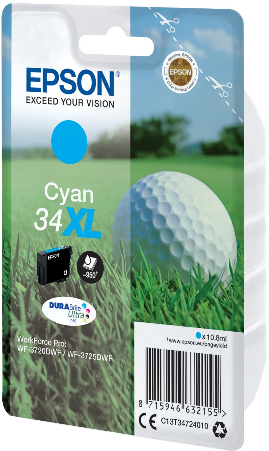 EPSON T347240 34XL Cartouche d'encre cyan
