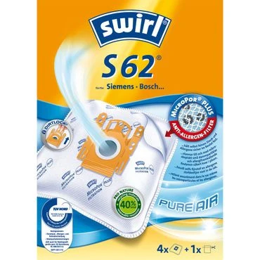 SWIRL Sac aspirateur S 62 EcoPor 4 pièces