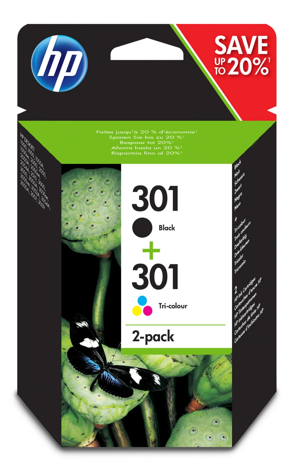 HP Combopack 301 BK/color