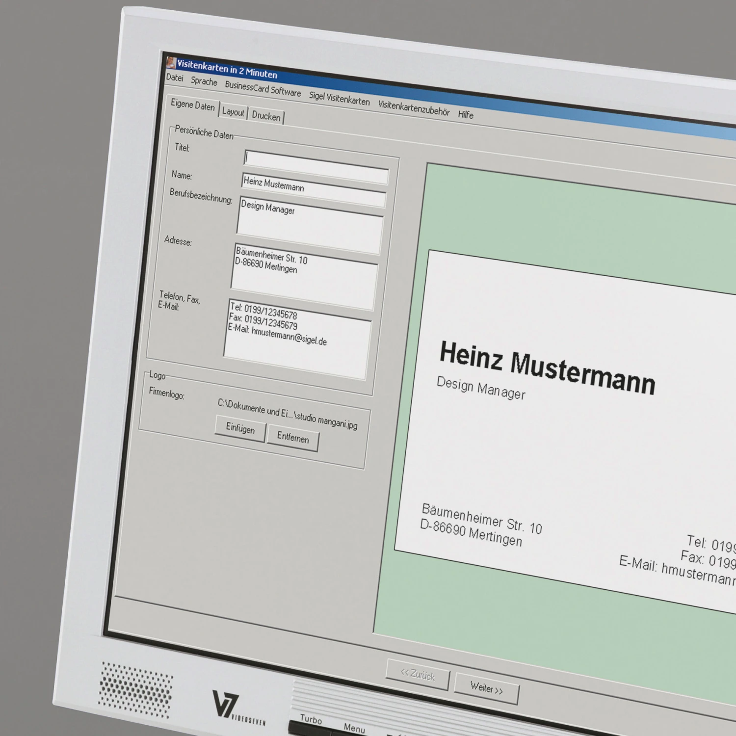 SIGEL LP791 Visitenkarten 85x55mm
