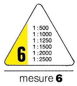 RUMOLD Règle triangulaire 150 - 30 cm - Mesure 6