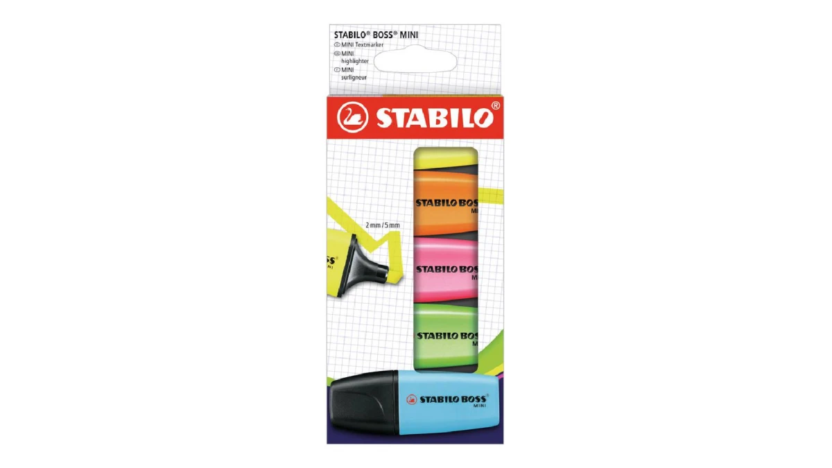 STABILO® BOSS® MINIpop Surligneur - 5 pcs.