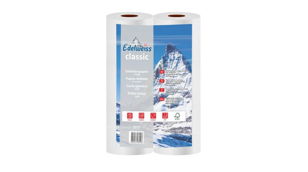 EDELWEISS Papier toilette Classic 2 couches, 6 rouleaux