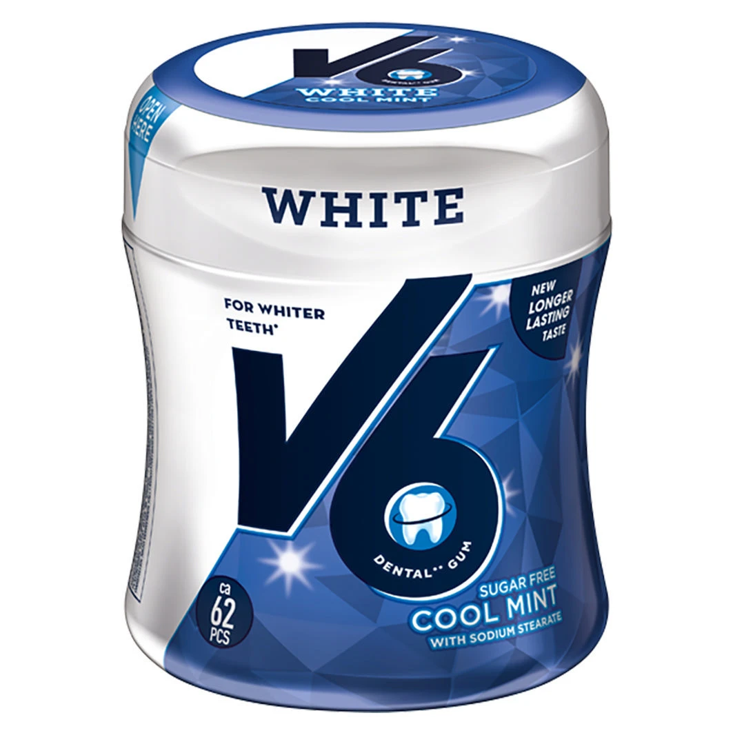 V6 Kaugummi White Cool Mint 6 x 87 g