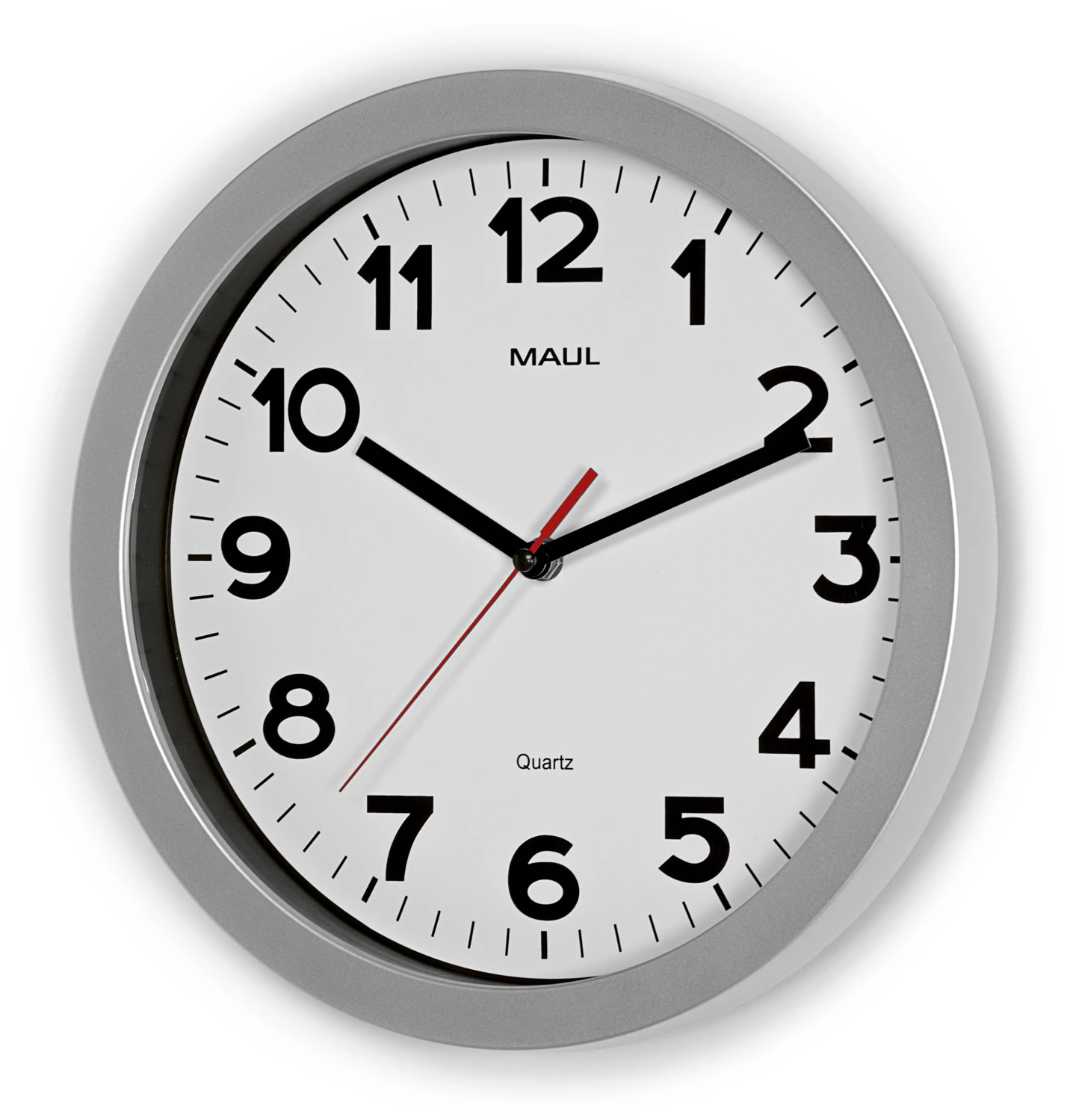 MAUL Wanduhr silber - MAULstep 30 - 30 cm