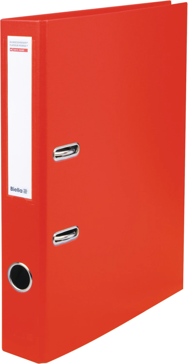 Biella Bundesordner mit 4 cm Rückenbreite, rot