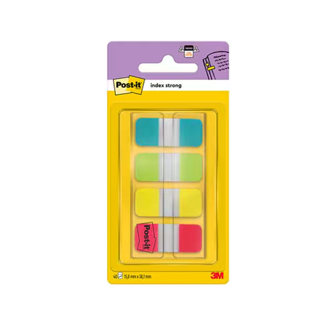POST-IT Marque-pages Index Strong Mini 4 x 10 feuilles