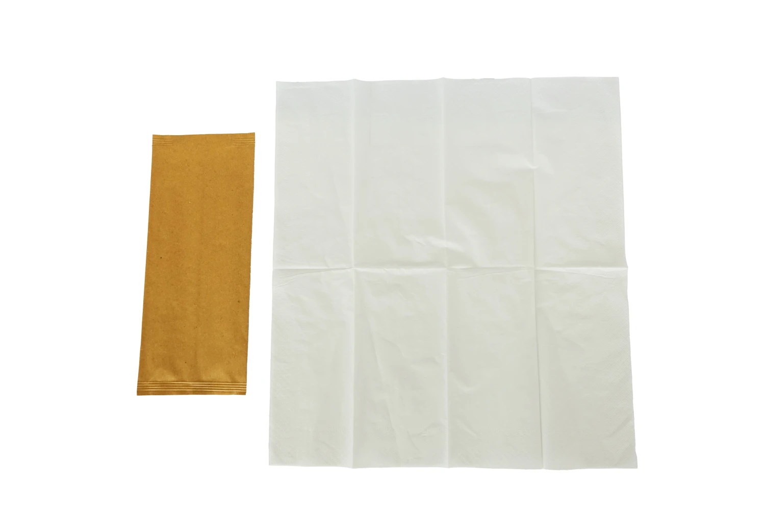 Pochettes à couverts en papier paille 1'000 pièces