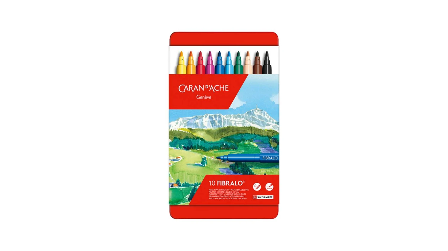 CARAN D'ACHE Feutres Fibralo 10 pces