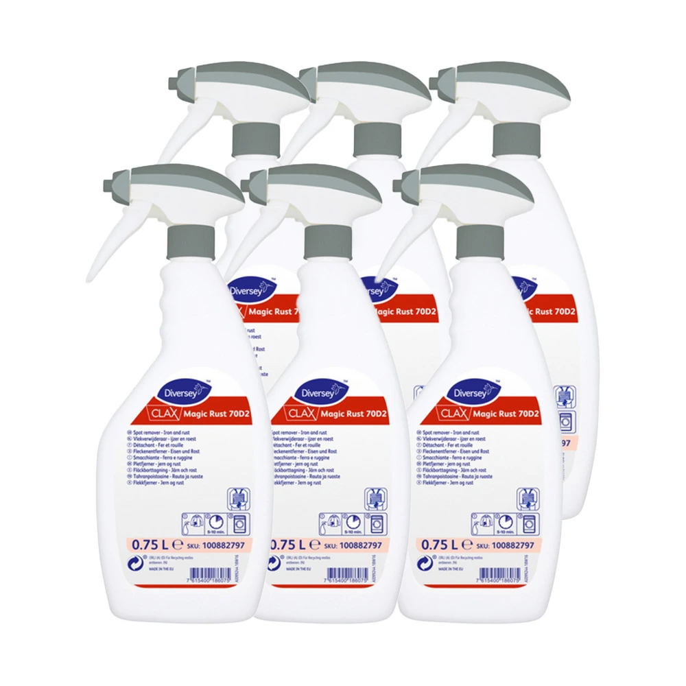 CLAX Détachant Magic Rust 70D2, 6 x 750 ml