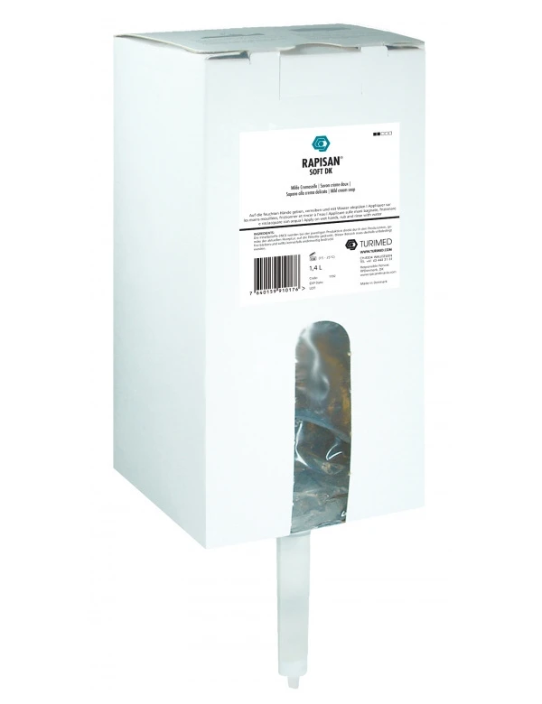 RAPISAN SOFT DK Savon crème doux 8 x 1.4 litre