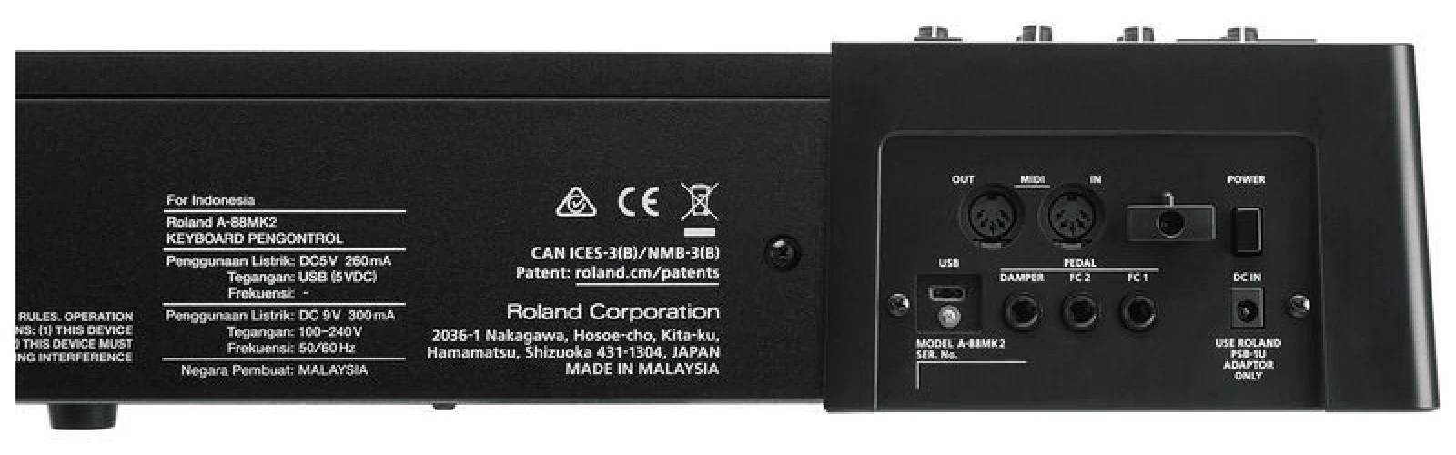 Roland A-88MKII Clavier
