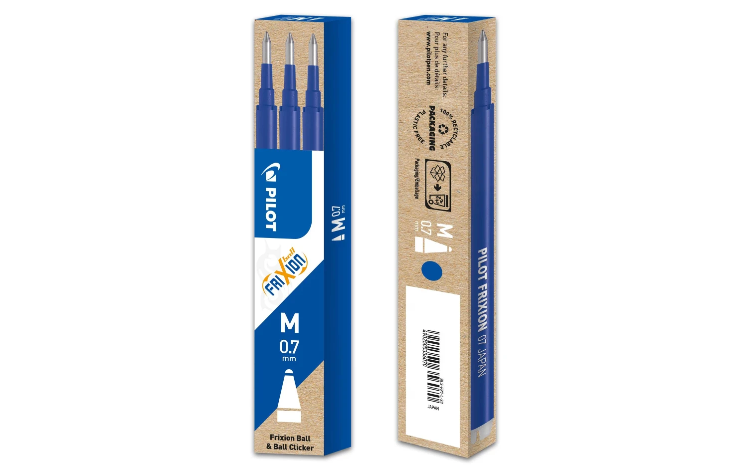 Pilot Patrone Frixion Refill 3 Stück, Blau