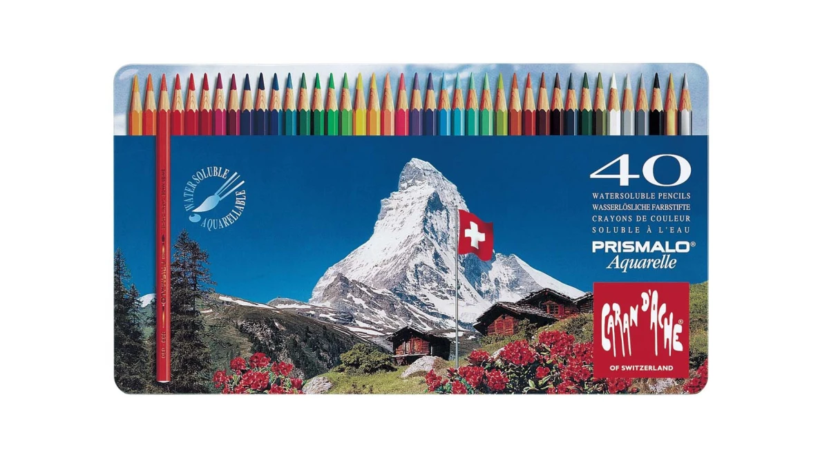 CARAN D'ACHE Crayons de couleur Prismalo 3 mm, 40 pcs.