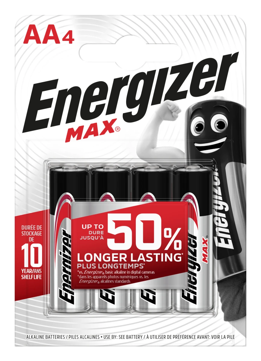 ENERGIZER Piles Max AA LR6/AM3 - 4 pcs.