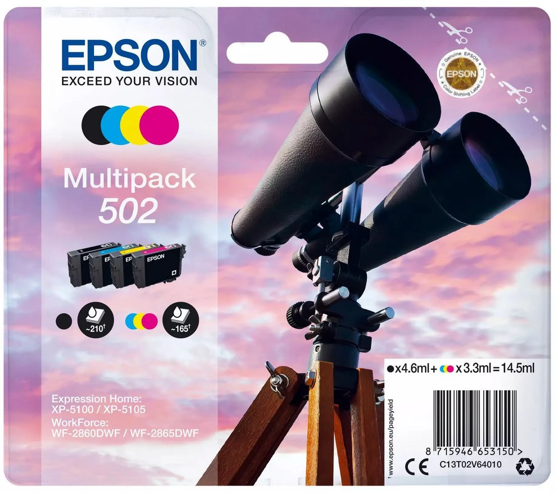 EPSON Multipack Tinte 502 CMYBK