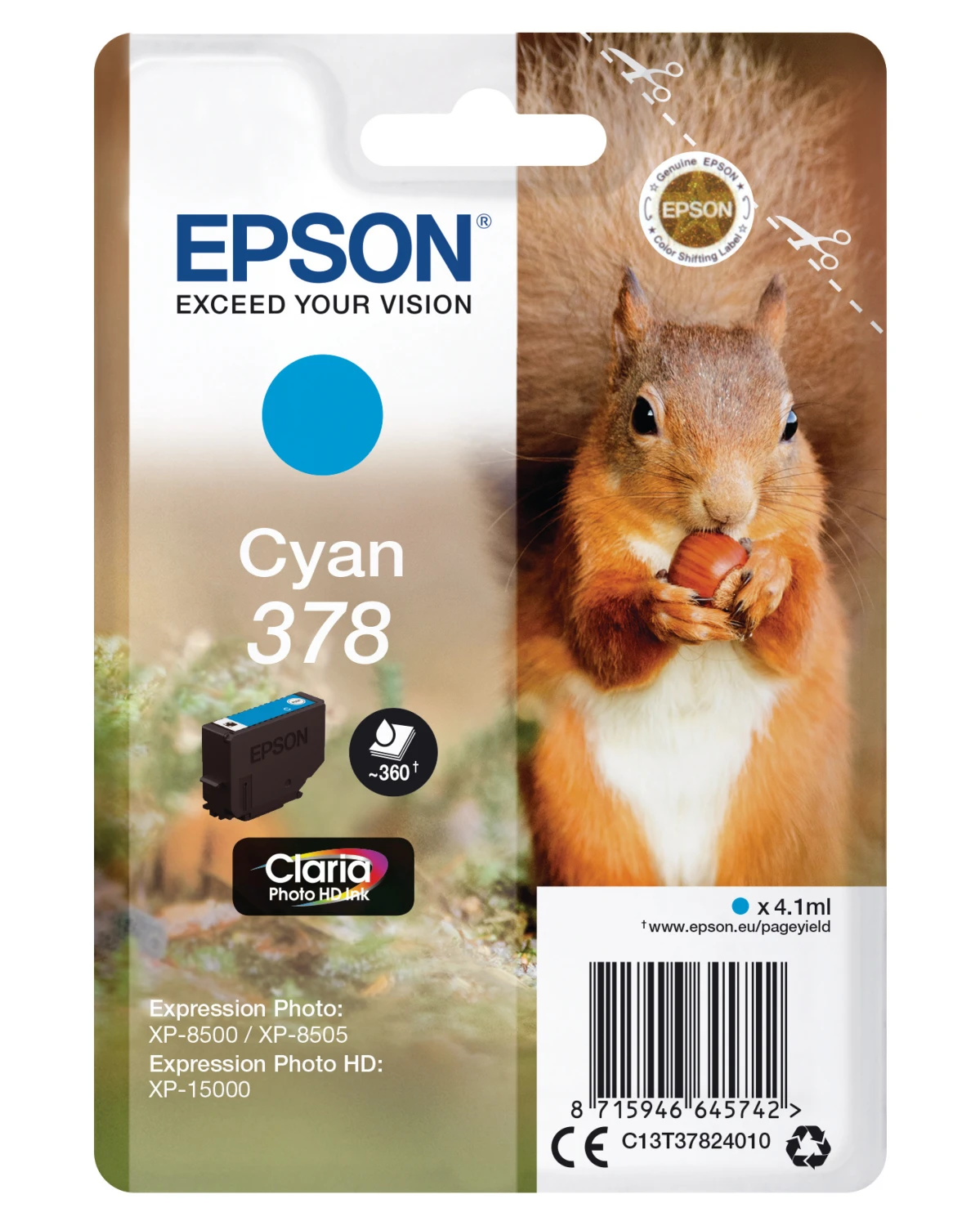 EPSON Tintenpatrone 378 cyan