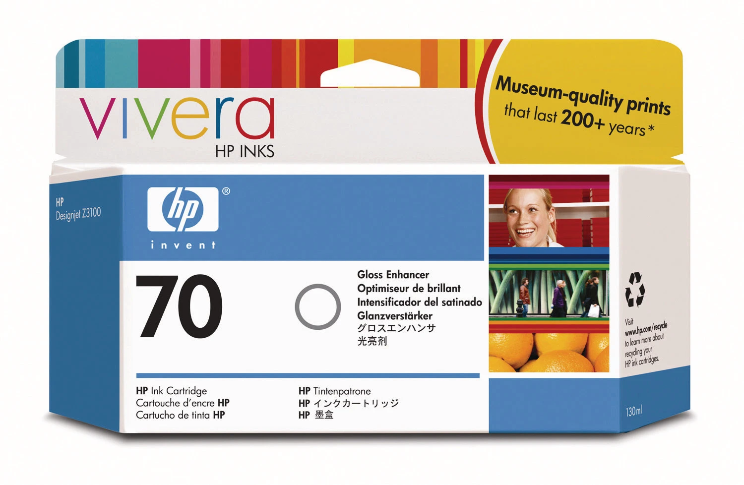 HP Tintenpatrone 70 gloss enhan.