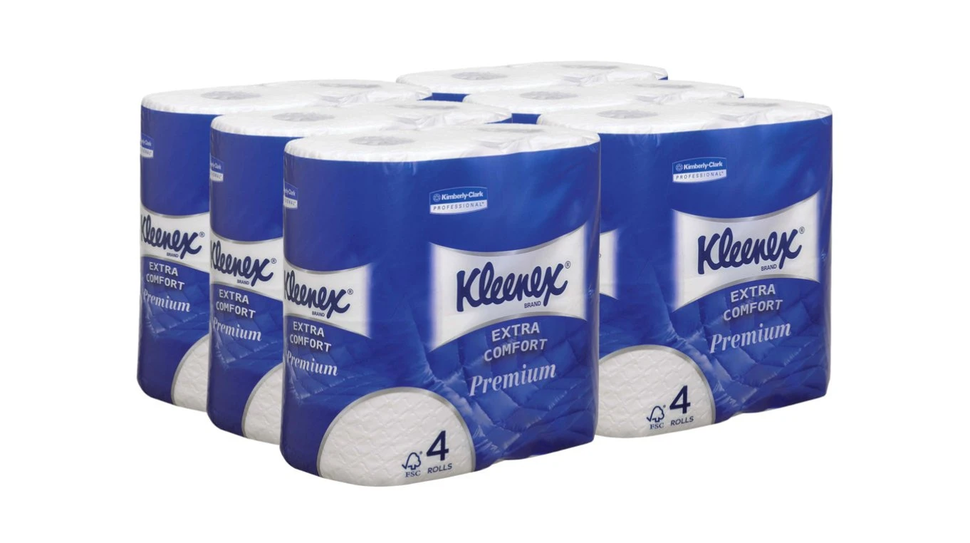 KLEENEX WC-Papier Premium 4-lagig, 24 Rollen