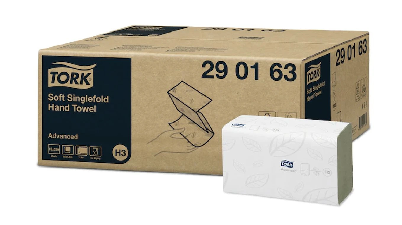 TORK Papierhandtücher Advanced V-Falz, 2-lagig, weiss