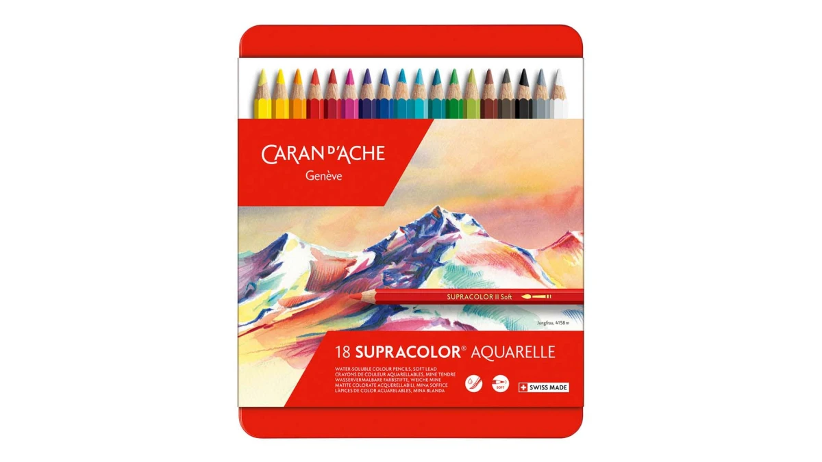 CARAN D'ACHE Crayons de coul.Suprac. 18pces