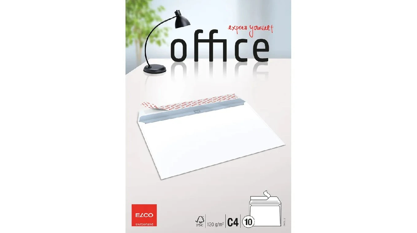 ELCO Enveloppe Office C4, sans fenêtre 10 pcs.
