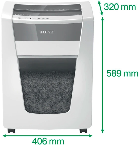 LEITZ Destructeur documents IQ Office Pro, P-5+, 30lt